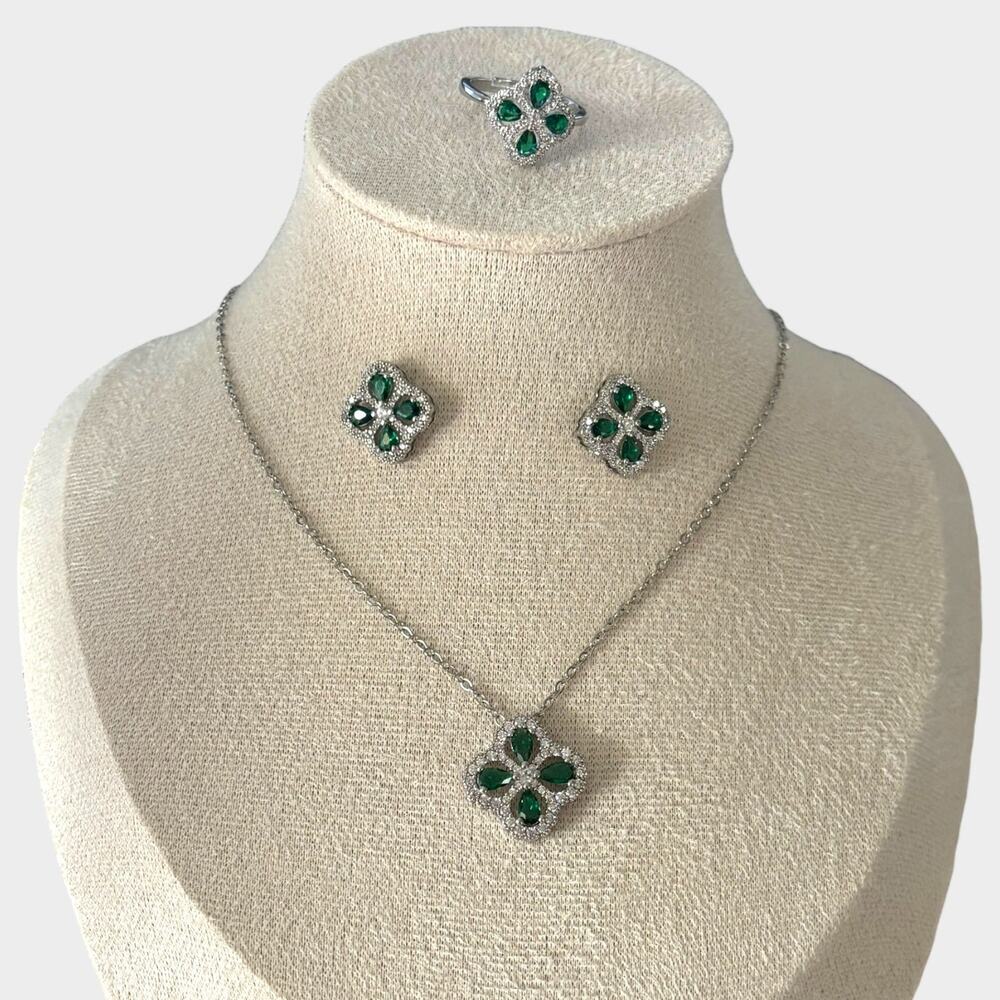 Luxury Green Jewelry Set